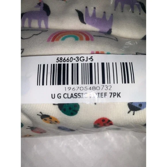 Hanna Andersson 7 Pack Organic Cotton Classic Underwear Kids Size S 100 110cm - Picture 3 of 6